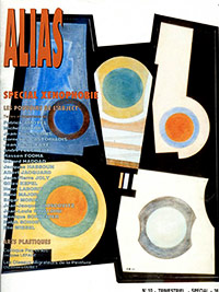 Revue Alias février 1992, en couverture « Aero, 1948 », tableau d’Arden Quin. Alias